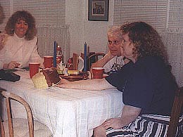 Silkenfest 1999, participants by the dinner table