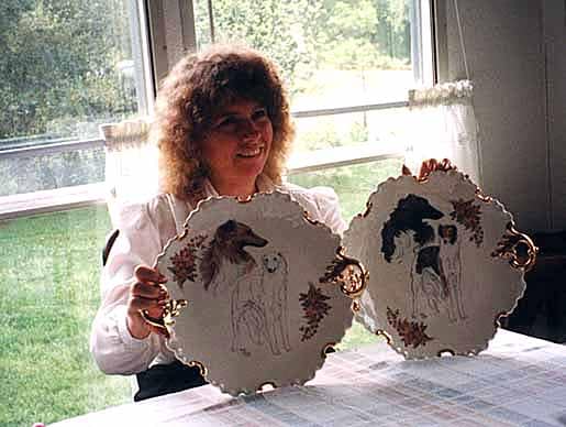 Francie Stull at the first Silkenfest, 1999